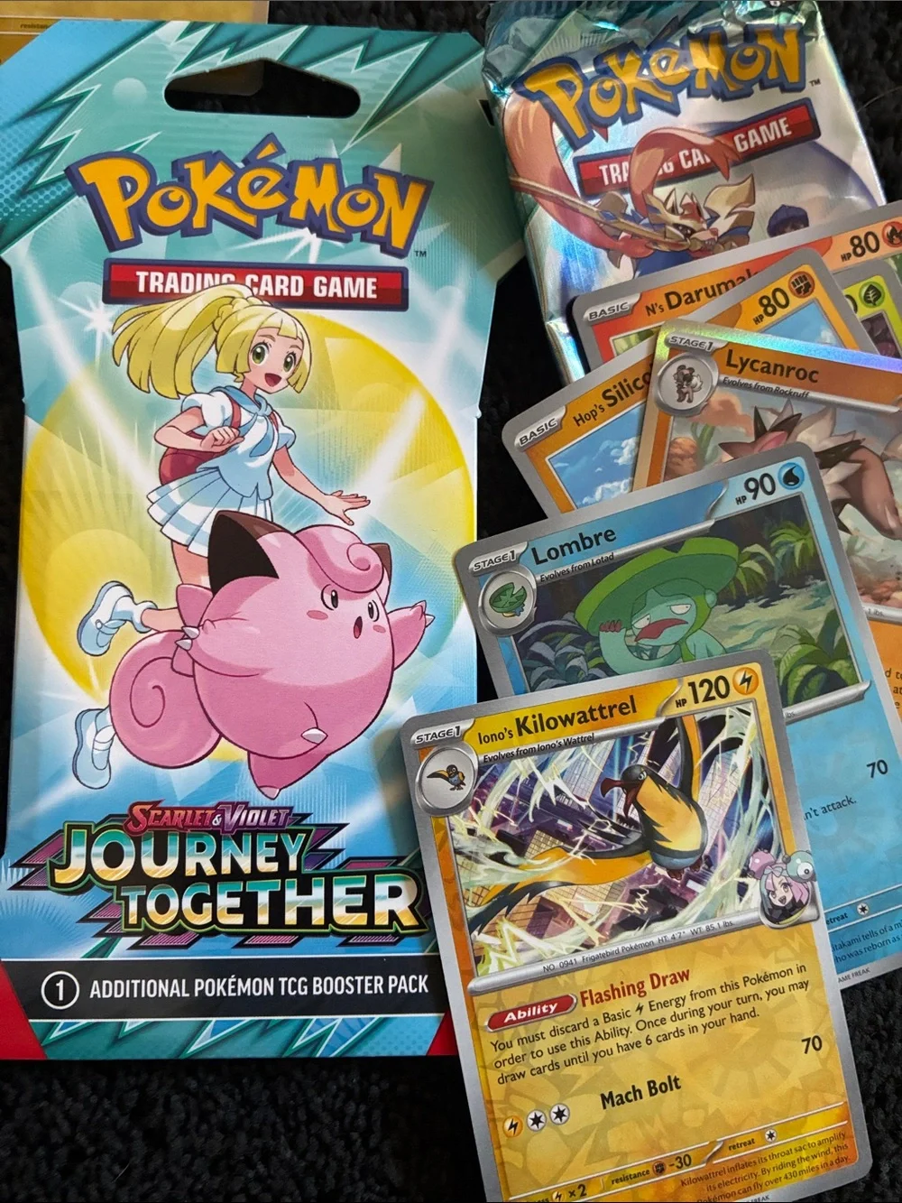 Pokémon Journey Together 5 Just Opened Booster Packs All Cards In 15 Shiny/holo